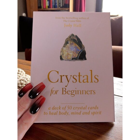 Crystals For Beginners Deck By Judy Hall 50 Cards To Heal Body Mind & Spirit New - Picture 11 of 11